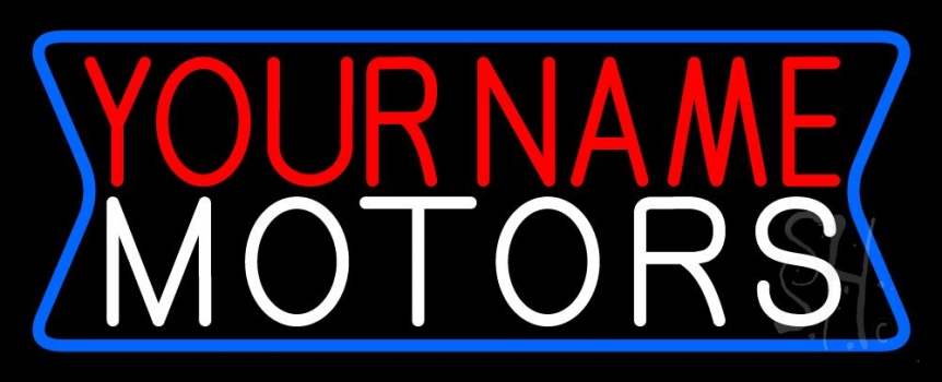 Custom Motors Block 2 Neon Sign