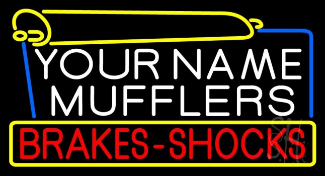 Custom Muffler Brakes Shocks 1 Neon Sign