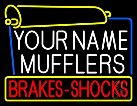 Custom Muffler Brakes Shocks Neon Sign