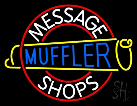 Custom Muffler Shop Neon Sign