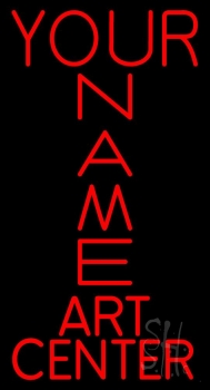 Custom Red Art Center Neon Sign