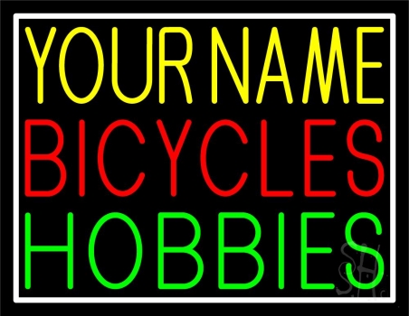 Custom Red Bicycles Block 1 Neon Sign