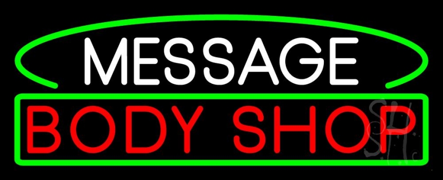 Custom Red Body Shop 2 Neon Sign