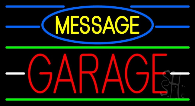 Custom Red Garage Neon Sign