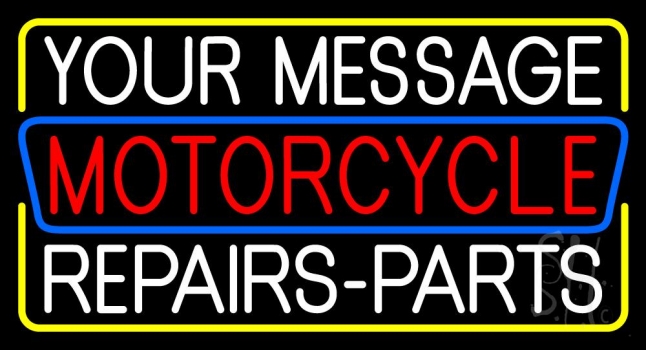 Custom Red Motorcycles 1 Neon Sign