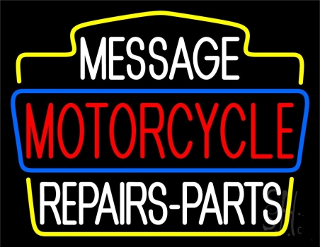 Custom Red Motorcycles 2 Neon Sign