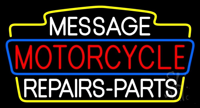 Custom Red Motorcycles Neon Sign