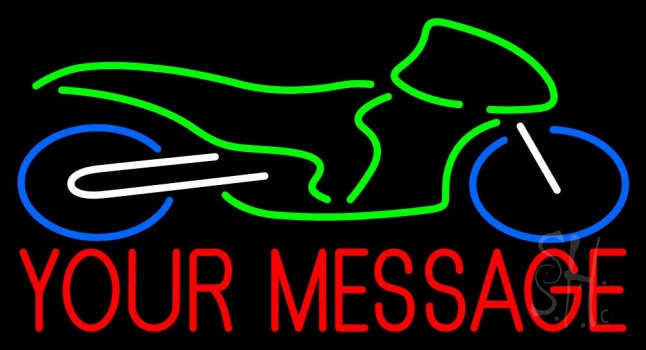 Custom Street Bike 1 Neon Sign