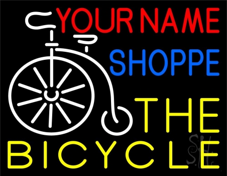 Custom The Bicycle Shoppe Neon Sign