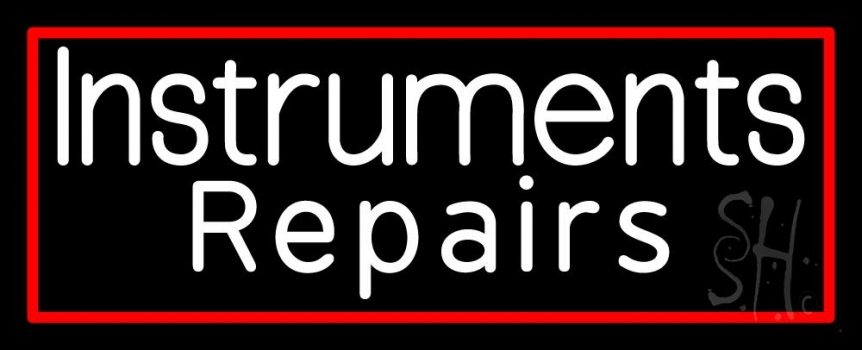 Instrument Repairs Neon Sign