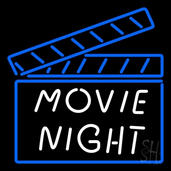 Movie Night Neon Sign