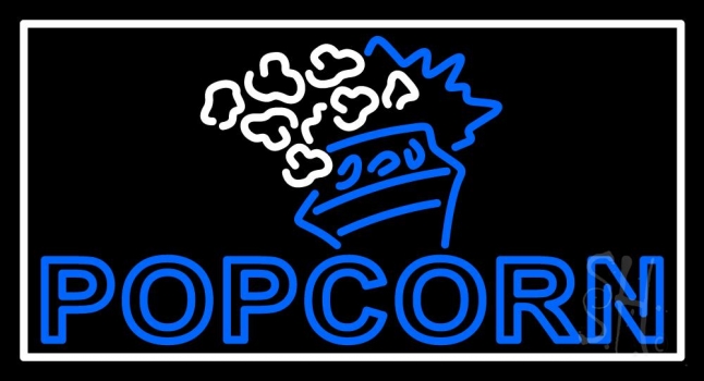 Popcorn Logo Neon Sign
