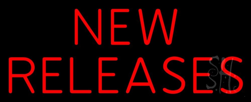 Red New Releases Neon Sign