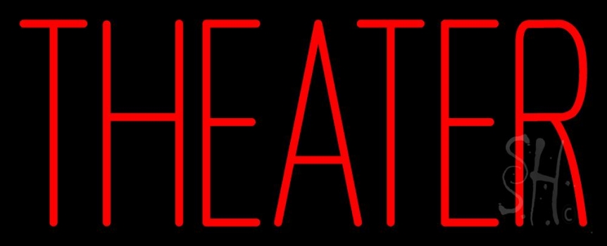 Red Theater Neon Sign