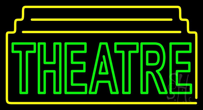 Red Theatre Neon Sign
