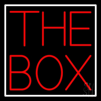 The Box Block With Border Neon Sign