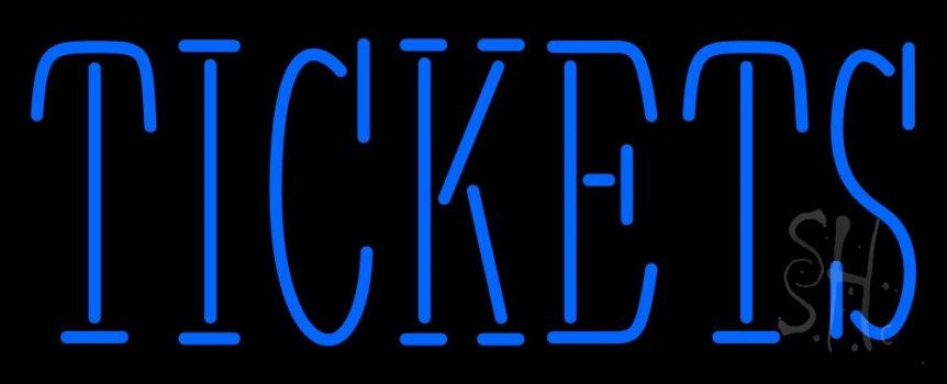 Tickets Block Neon Sign