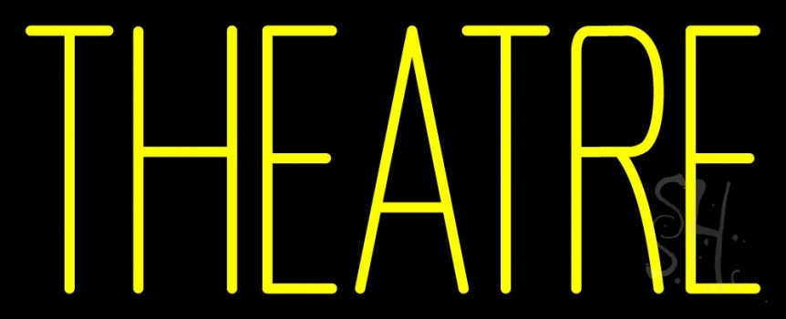Yellow Theatre Neon Sign