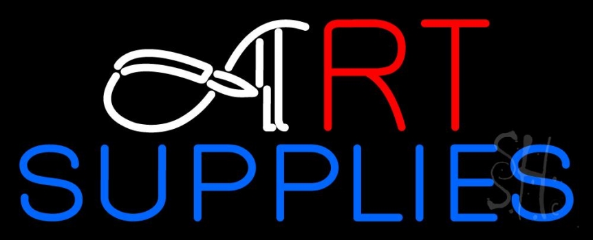 Art Blue Supplies Neon Sign