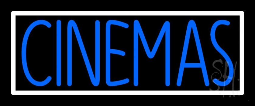 Blue Cinemas Neon Sign