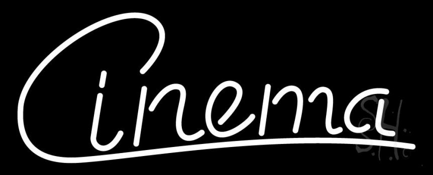 Cinema Cursive Neon Sign