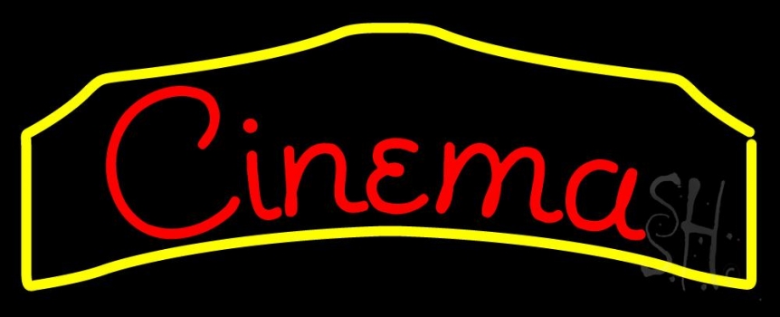 Cursive Cinema Neon Sign