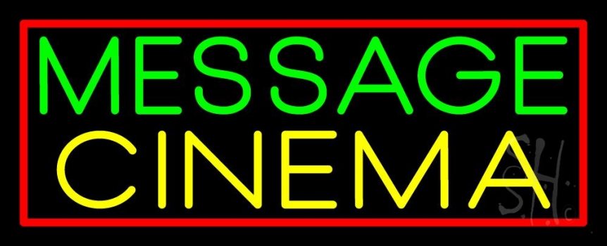 Custom Cinema Red Border Neon Sign