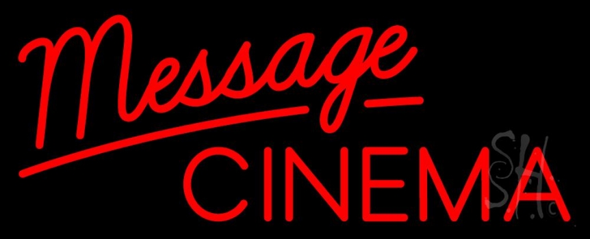 Custom Cinema Red Neon Sign