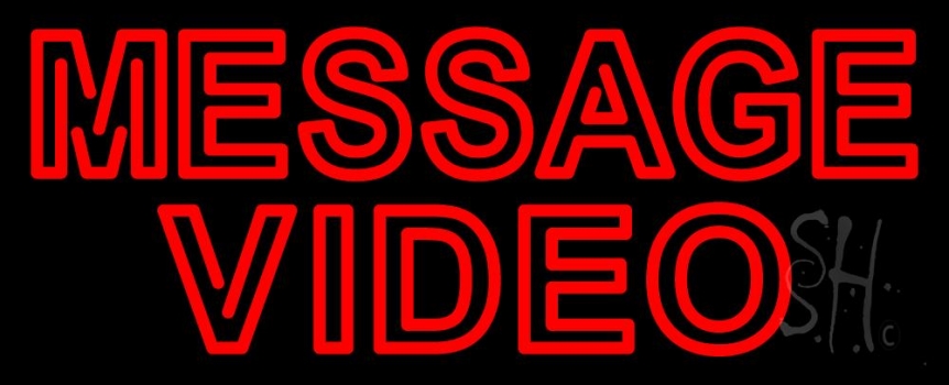 Custom Double Stroke Video Neon Sign