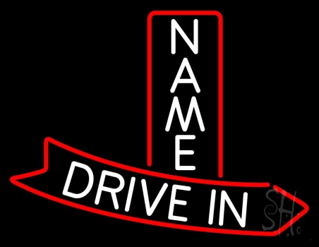 Custom Drive In Arrow Neon Sign