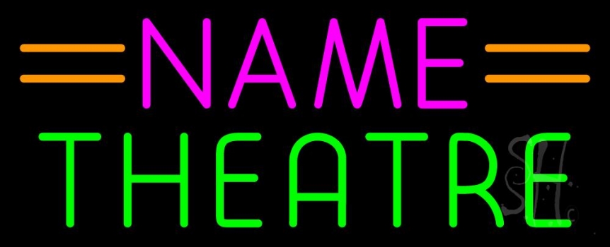 Custom Green Theatre Neon Sign