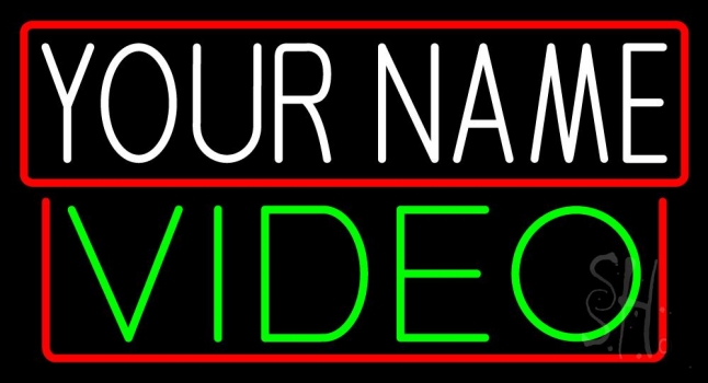 Custom Green Video Neon Sign