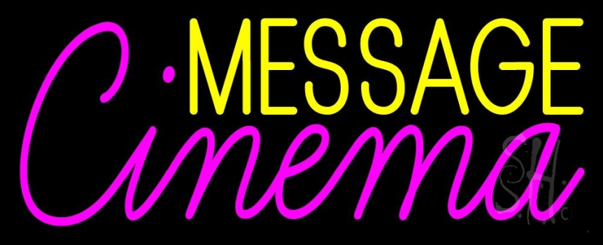 Custom Pink Cinema Neon Sign