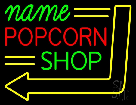 Custom Popcorn Shop Neon Sign