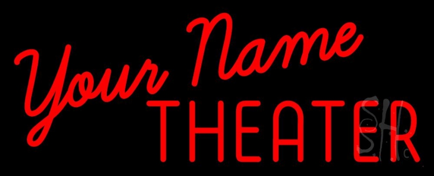 Custom Theater Red Neon Sign