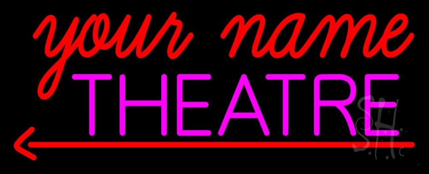 Custom Theatre With Arrow Neon Sign