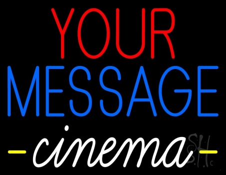 Custom White Cinema Neon Sign