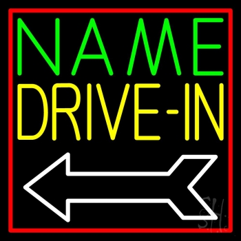 Custom Yellow Drive In Neon Sign