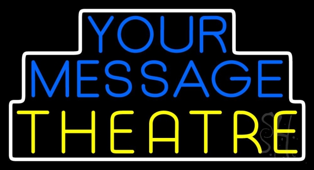 Custom Yellow Theatre Neon Sign
