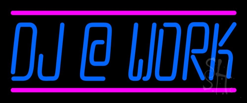 Dj At Work Neon Sign