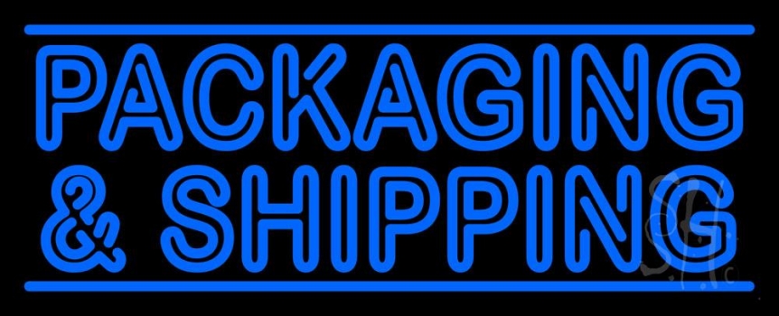 Double Stroke Packaging And Shipping Neon Sign