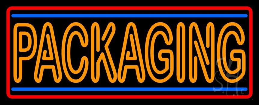 Double Stroke Packaging Neon Sign