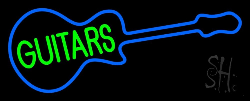 Guitars 3 Neon Sign