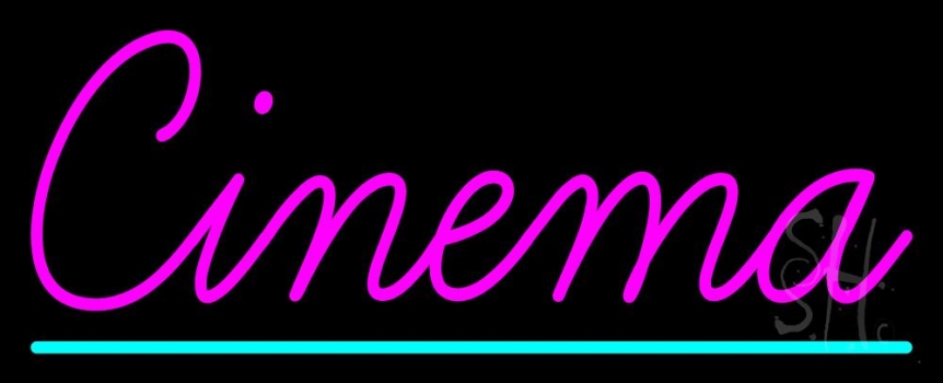 Pink Cinema Neon Sign