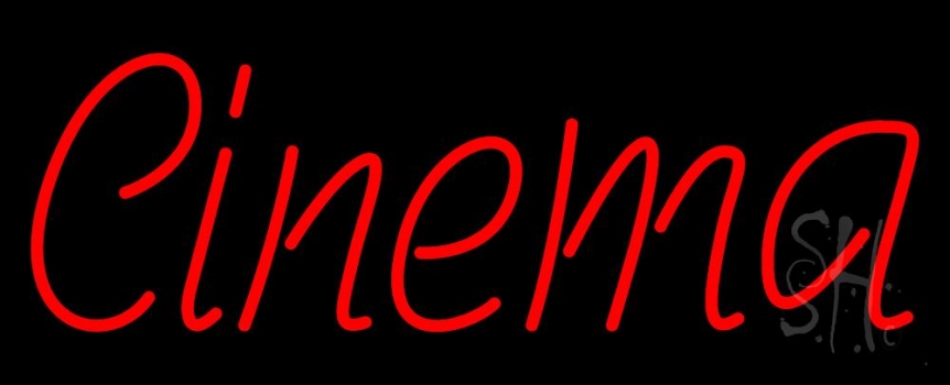 Red Cinema Neon Sign