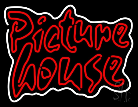 Red Picture House Neon Sign