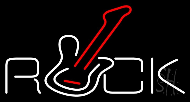 Rock Guitar 1 Neon Sign