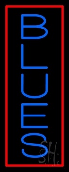 Vertical Blues 1 Neon Sign
