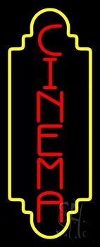 Vertical Cinema Neon Sign