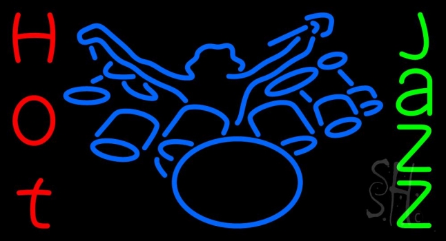 Drummer In Jazz 1 Neon Sign